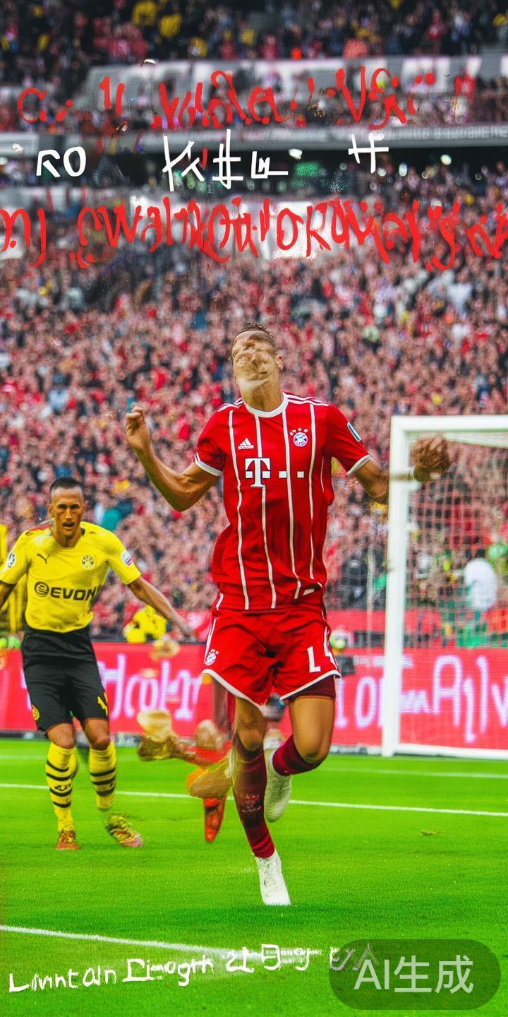 比如：在2019年拜仁对多特的比赛中，莱万多夫斯基